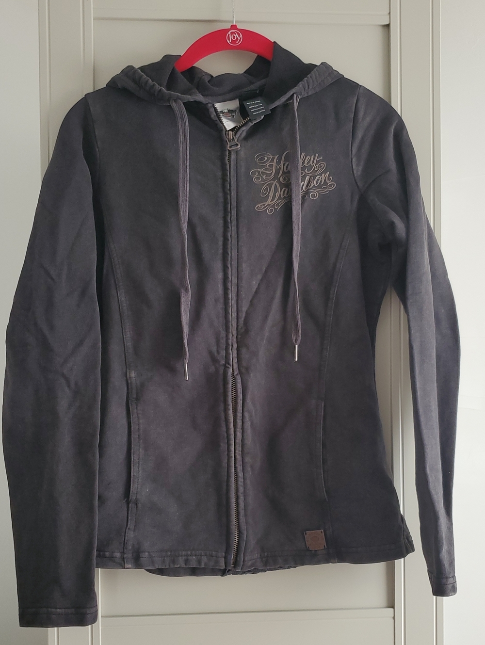 Harley-Davidson Women's Charcoal Hooded Zip Jacket